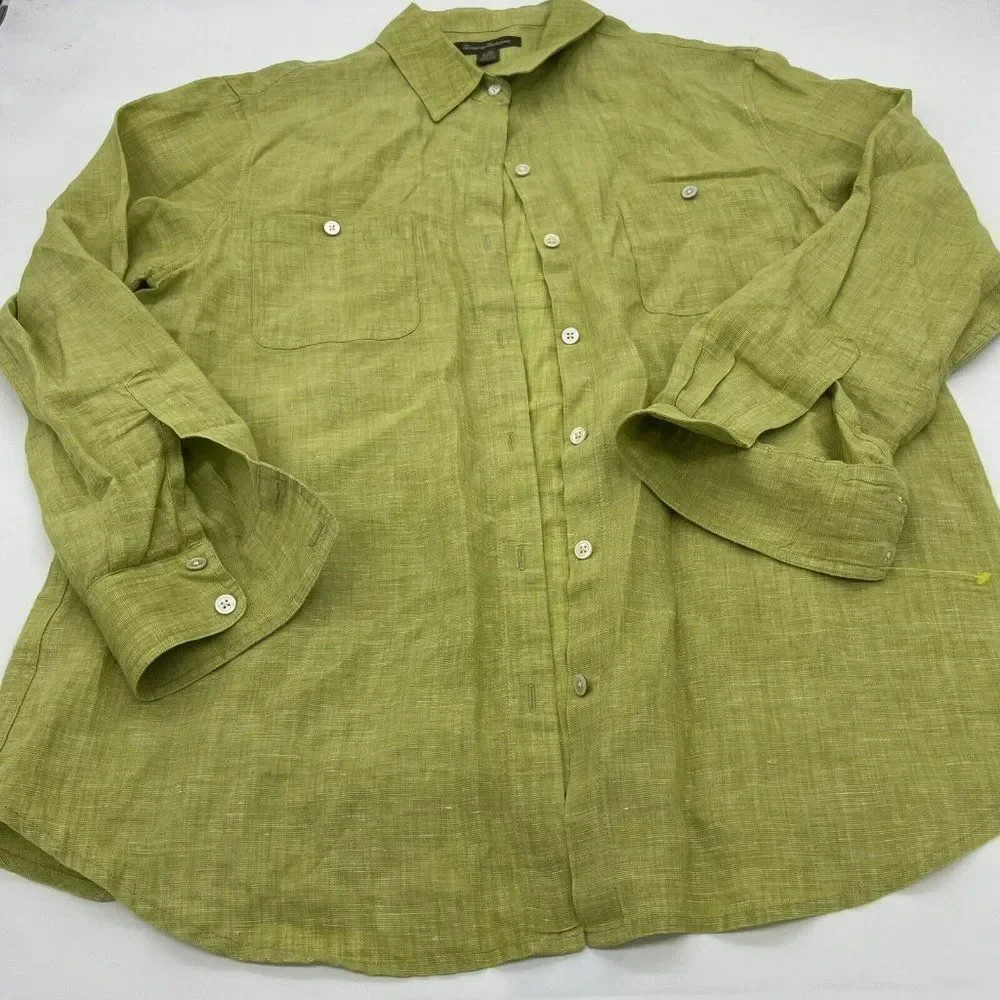 Tommy Bahama Green Casual Button Down Shirt - Picture 1 of 6